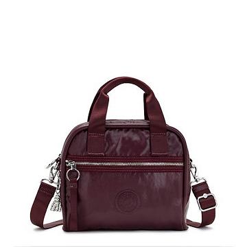 Kipling Hadya Metallic Skuldertasker Bordeaux | DK 1415DF